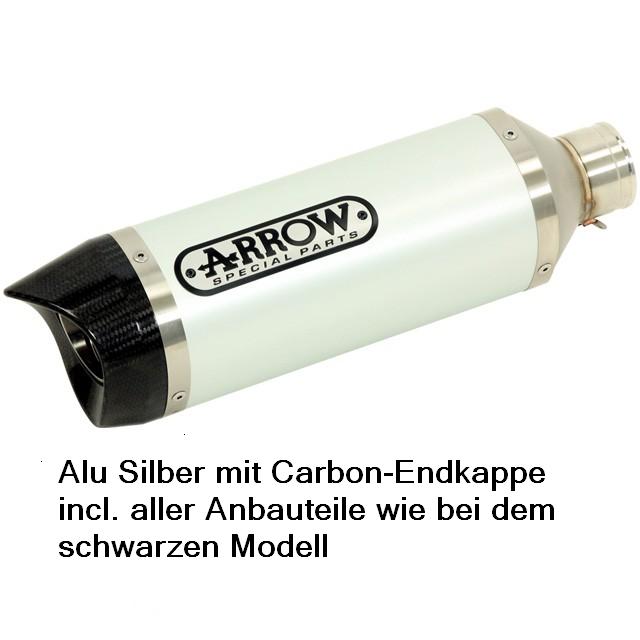 Arrow Tuningauspuff SM SX silber / Carbon-Endkappe mit ABE incl.aller Teile Lieferzeit ca. 10 Tage Arrow Tuningauspuff SM SX silber / Carbon-Endkappe mit ABE incl.aller Teile Lieferzeit ca. 10 Tage